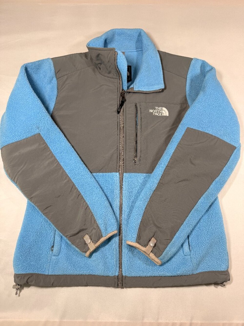 The North Face Women’s Medium Blue Gray Polartec Fleece Jacket Full Zip